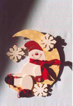 Schneemann in Mond
